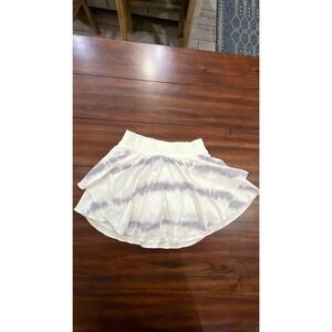 Lululemon Court Rival High-Rise Skirt Shibori Tie Dye White Purple Size 4